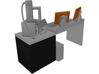 Scanning Electron Microscope 3D Model preview