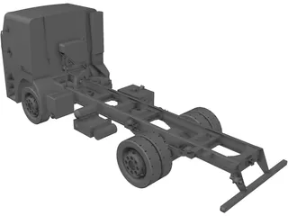Iveco Light Truck Chassis 3D Model preview
