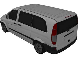Mercedes-Benz Vito W639 3D Model preview