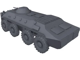 BTR-70 3D Model preview