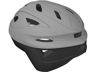 Bike Helmet 3D Model preview
