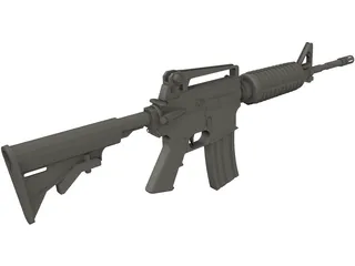 M16 Rifle 3D Model preview