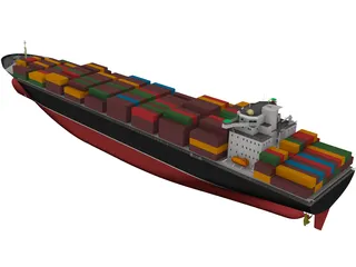 Container Ship 3D Model preview