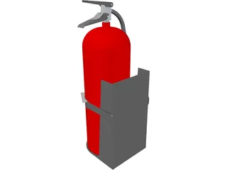Fire Extinguisher 20lb 3D Model preview