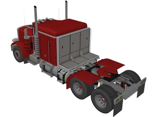 Peterbilt 353 Western Live 3D Model preview