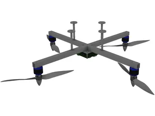 Quadrocopter 3D Model preview