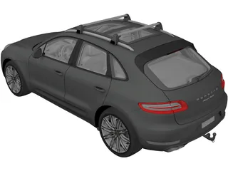 Porsche Macan Turbo (2014) 3D Model preview