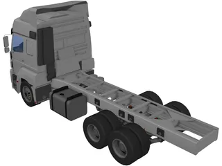 Mercedes-Benz Axor 6X4 Cab 3D Model preview