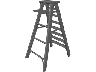 Step Ladder 3D Model preview