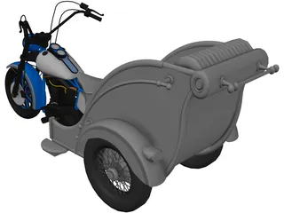 Santa Trike 3D Model preview