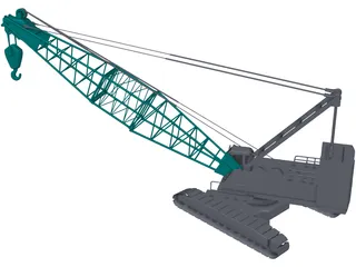 Crawler Crane 3D Model preview