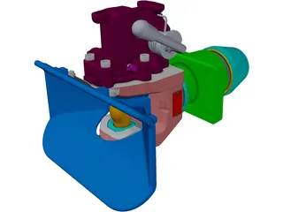 Rockinger ROE500A Automatic Towing Hitch 3D Model preview