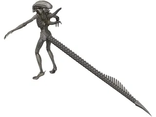 Alien Warrior 3D Model preview