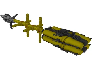 Promethian Space Craft 3D Model preview