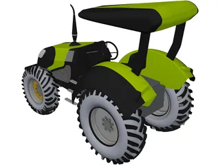 Tractor 3D Model preview
