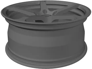 Wheel 19inch 3D Model preview