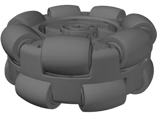 Omni Wheel 4 inch 3D Model preview