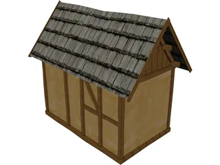 Medieval Building 3D Model preview
