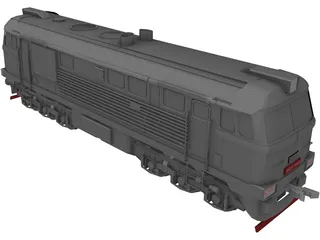 M62 Locomotive 3D Model preview
