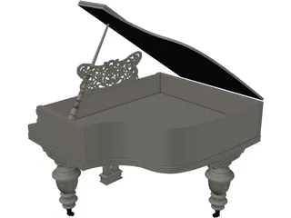 Grand Piano 3D Model preview