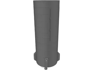 Zenit Rocket Engine Stage Two 3D Model preview