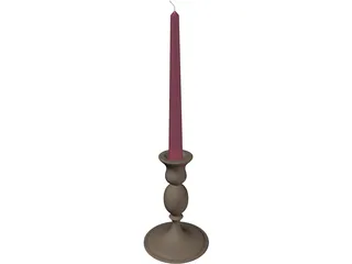 Candle 3D Model preview