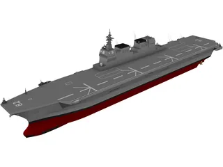 Hyuga-class Helicopter Destroyer 3D Model preview