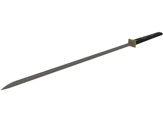 Katana Sword 3D Model preview