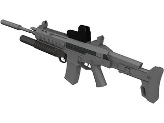 ACR SV with Granade Launcher 3D Model preview