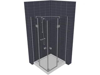 Shower Box 3D Model preview