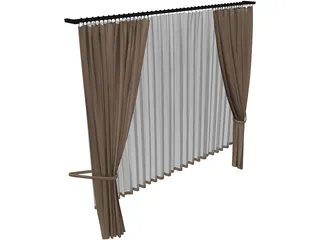Curtain 3D Model preview