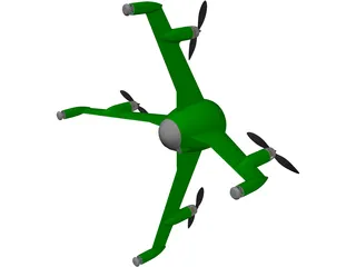 Quadcopter 3D Model preview