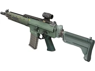 AK-5C Gun 3D Model preview