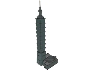 Taipei 101 World Financial Center 3D Model preview