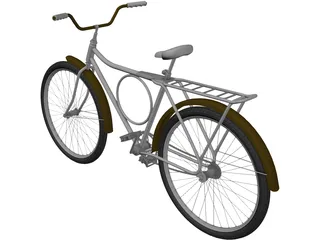 City Bicycle 3D Model preview