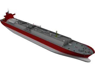 LNG Tanker 3D Model preview