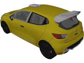 Renault Clio RS Cup (2014) 3D Model preview