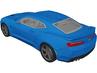 Chevrolet Camaro SS (2016) 3D Model preview
