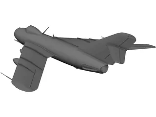 MiG-17 3D Model preview