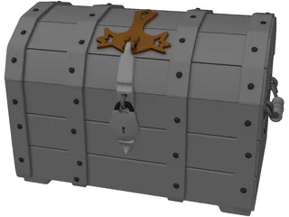 Treasure Chest 3D Model preview