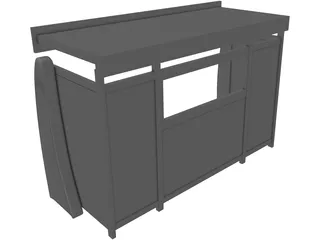 Bus Stop 3D Model preview
