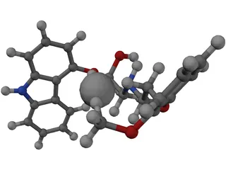 Protein Molecule 3D Model preview