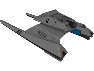 Star Trek Vulcan Shuttle Surak 3D Model preview