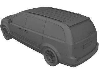 Chrysler Town and Country (2012) 3D Model preview