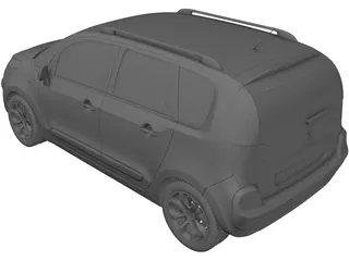 Citroen C3 Picasso (2013) 3D Model preview