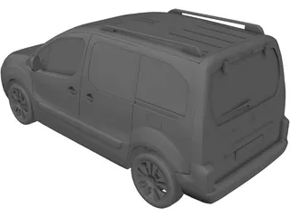 Citroen Berlingo Multispace (2011) 3D Model preview