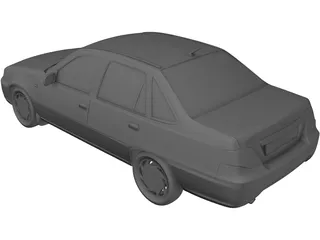 Daewoo Nexia (2012) 3D Model preview