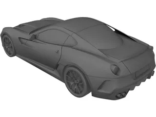 Ferrari 599 GTO (2011) 3D Model preview