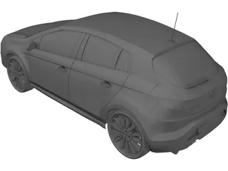 Fiat Bravo (2011) 3D Model preview