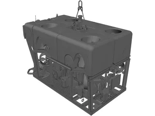 Triton XLS150 ROV 3D Model preview